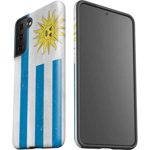 Uraguay Flag Distressed Galaxy S21 FE Pro Case